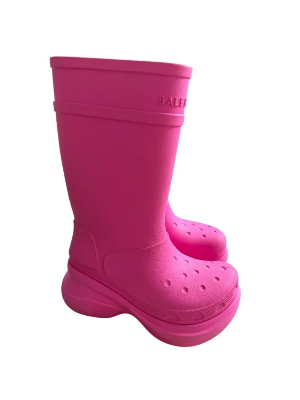 BALENCIAGA x Crocs Pink Platform Boots Size 36 / US 6